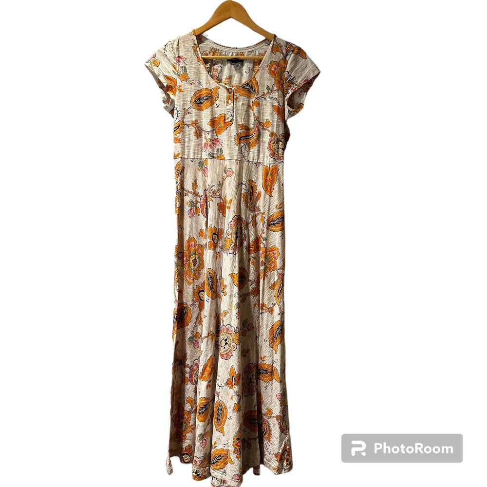 Chaps 100% cotton‎ maxi dress size XS